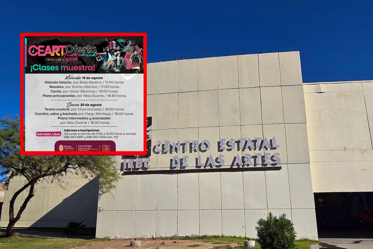 Ceart Mexicali ofrecerá clases gratuitas de música, teatro y artes plásticas