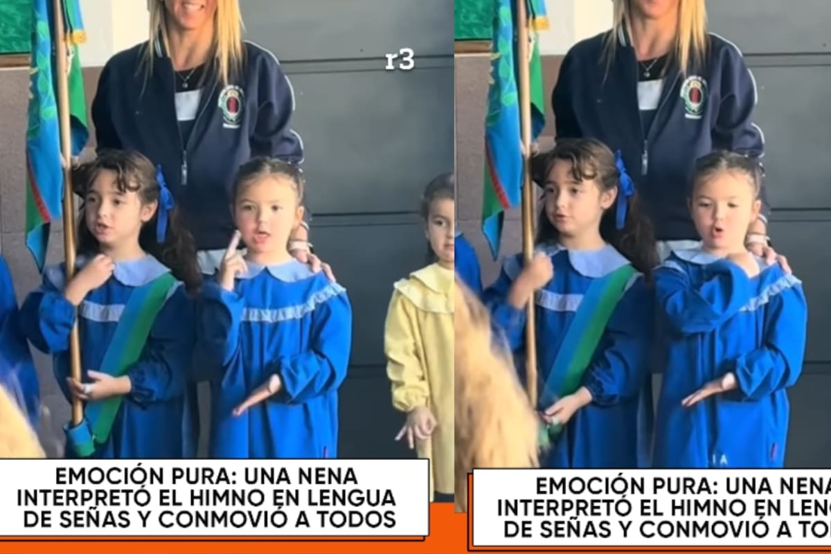 “Así se ve la verdadera inclusión.”: Niña argentina se convierte en orgullo nacional al interpretar el himno con lenguaje de señas