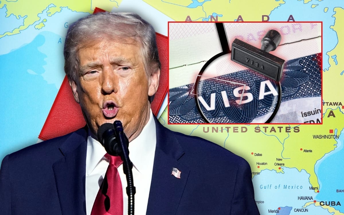 Estados Unidos suspendió temporalmente las citas para visas de inmigrante de solicitantes de todo el mundo. | Crédito: AP/Canva