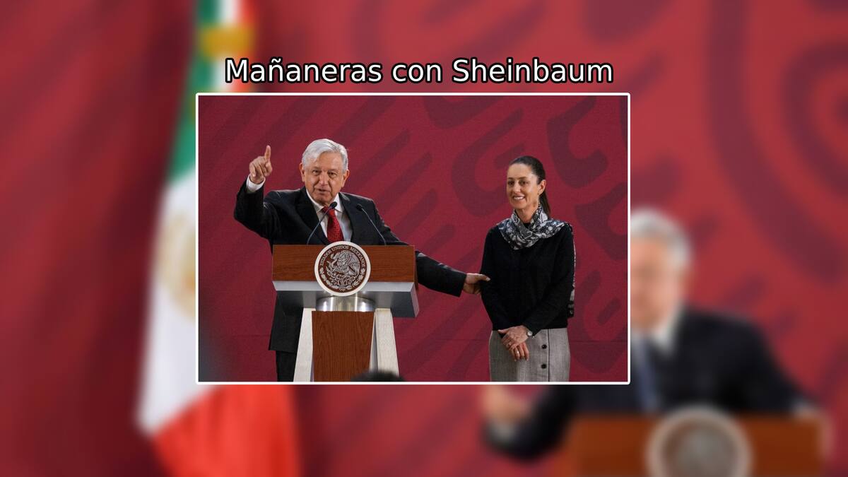 Claudia Sheinbaum durante una conferencia matutina de AMLO en Palacio Nacional. | Archivo GH