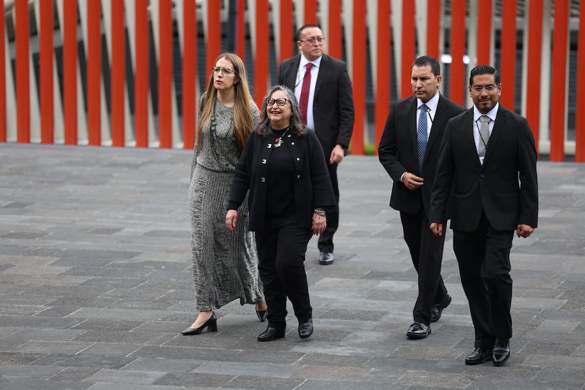 Norma Piña llega a San Lázaro para la toma de protesta de Claudia Sheinbaum en medio de consignas en su contra