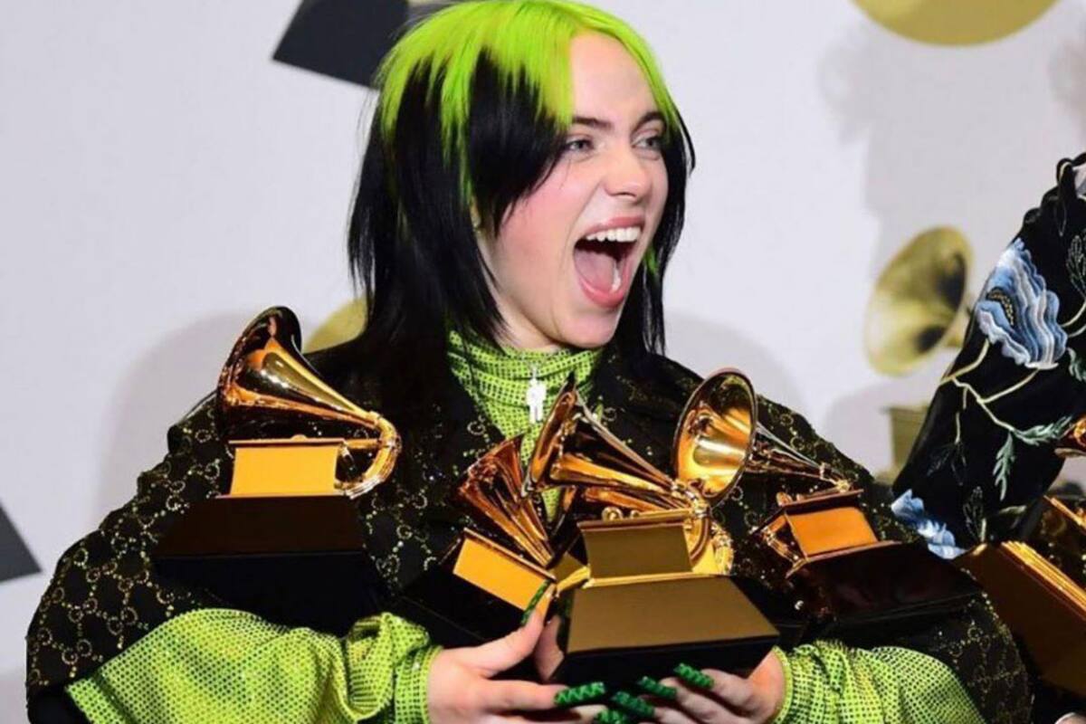 Billie Eilish hace historia en los Grammy