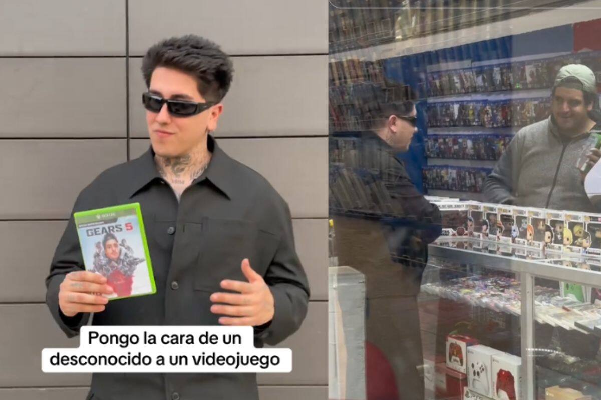 Pone el rostro de un desconocido en un cartucho de videojuego para ver su reacción