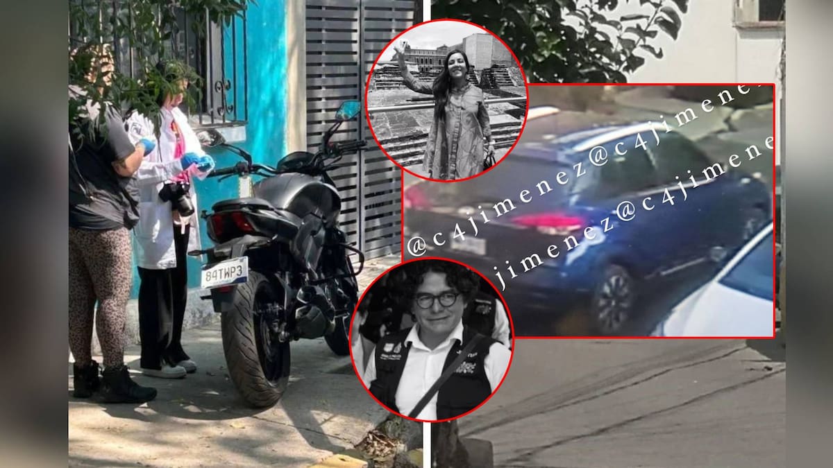 La camioneta y la moto, presuntamente involucrados en el ataque y homicidio de los colaboradores de Clara Brugada, jefa de gobierno de la Ciudad de México. | Captura de video y @C4Jiménez