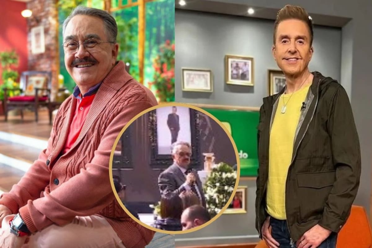 Pedro Sola se conmueve durante el homenaje a Daniel Bisogno en TV Azteca