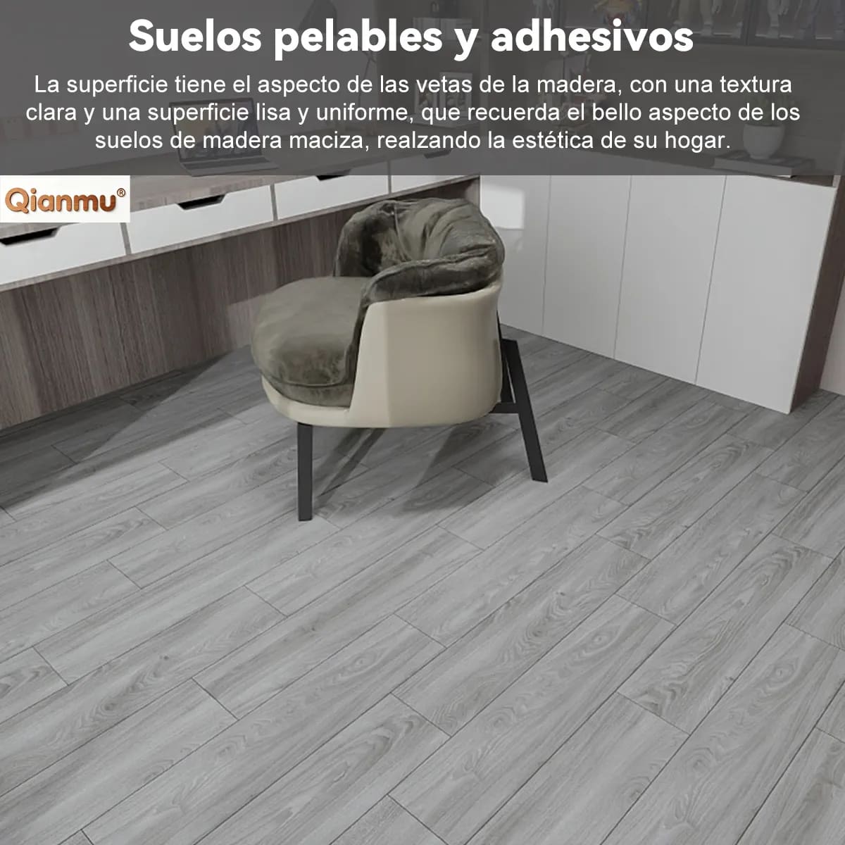 Piso PVC autoadherible de 36 piezas | Mercado Libre