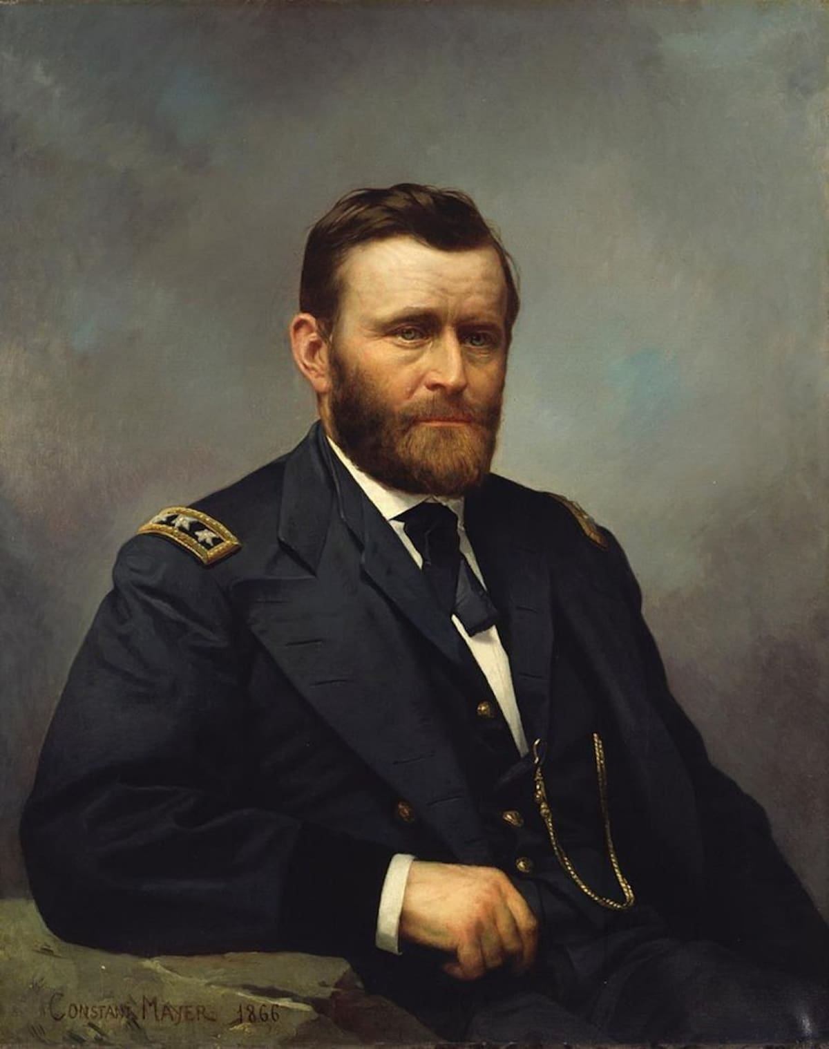 Ulysses S. Grant 1822 – 1885, retrato por Constant Mayer, 1866