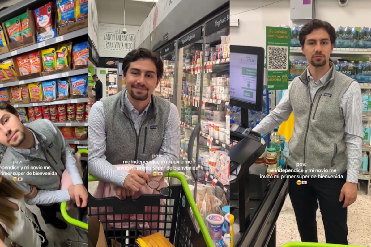 “Todo que ver ese muchacho”: Novia vuelve viral a su novio por comprarle todo su primer súper cuando ella se independizó