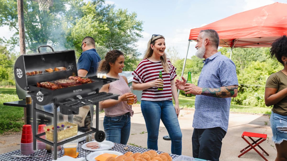 La tienda oficial de SIGNA rebaja su asador tipo barril de acero inoxidable a 1,999 pesos en Mercado Libre, una oferta con 33% de descuento que incluye tapa térmica y mesa auxiliar para eventos familiares