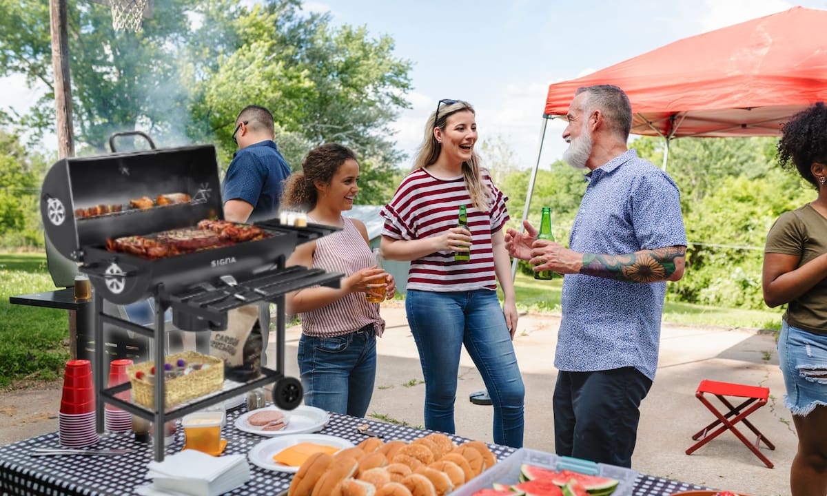 La tienda oficial de SIGNA rebaja su asador tipo barril de acero inoxidable a 1,999 pesos en Mercado Libre, una oferta con 33% de descuento que incluye tapa térmica y mesa auxiliar para eventos familiares | Freepik, Mercado Libre
