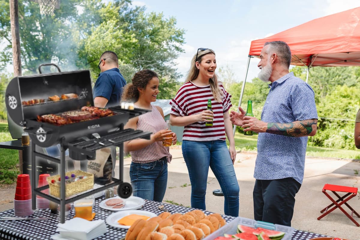 La tienda oficial de SIGNA rebaja su asador tipo barril de acero inoxidable a 1,999 pesos en Mercado Libre, una oferta con 33% de descuento que incluye tapa térmica y mesa auxiliar para eventos familiares