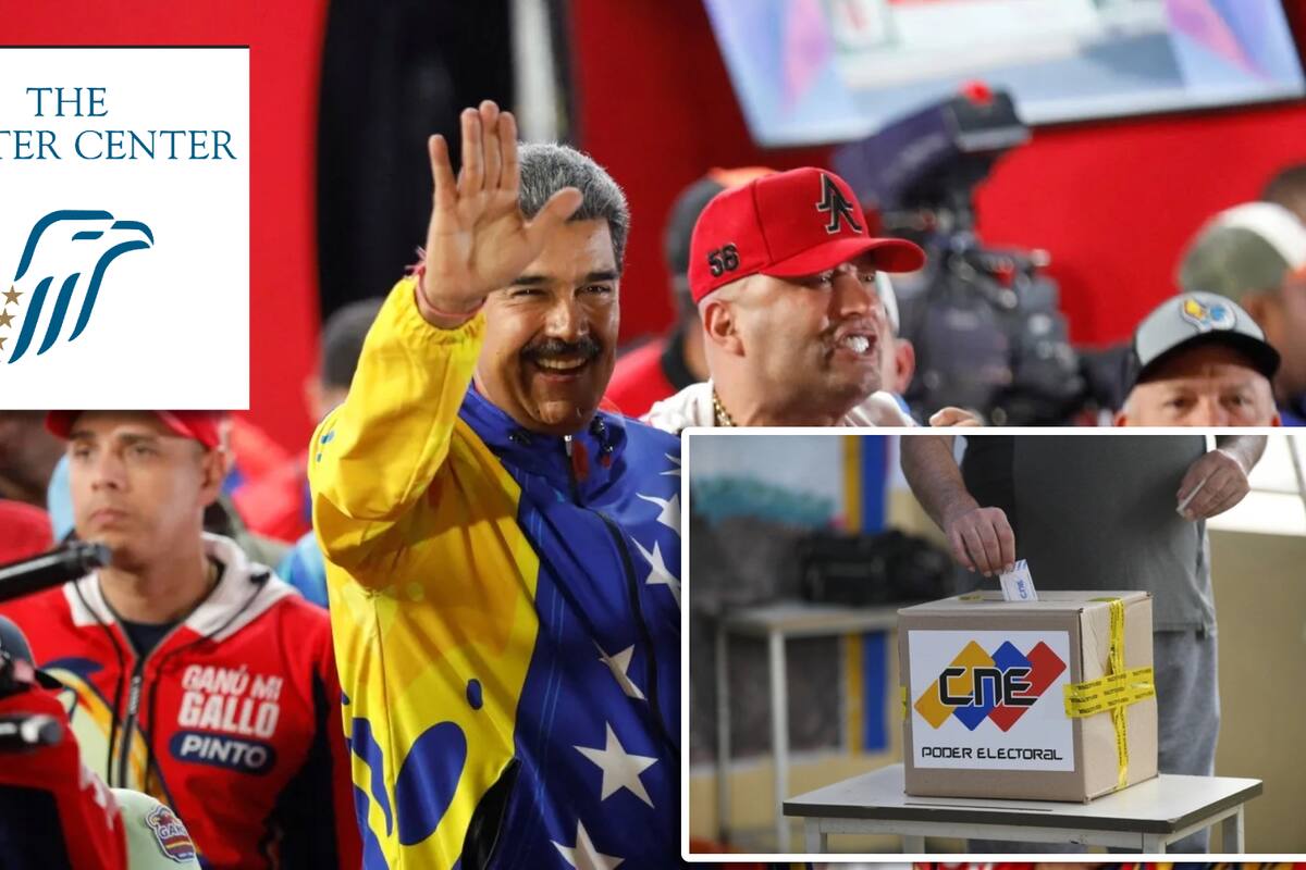 Elecciones en Venezuela no fueron democráticas, critica Centro Carter