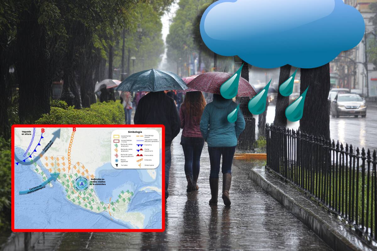 Alerta SMN por llegada de frente frío que podría causar lluvias y tolvaneras