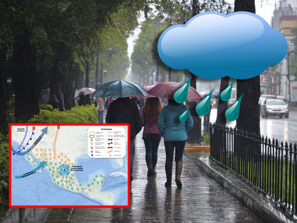 El SMN ha emitido una alerta por la aproximación de un frente frío que traerá lluvias, chubascos y fuertes vientos con tolvaneras en el noroeste y norte de México.