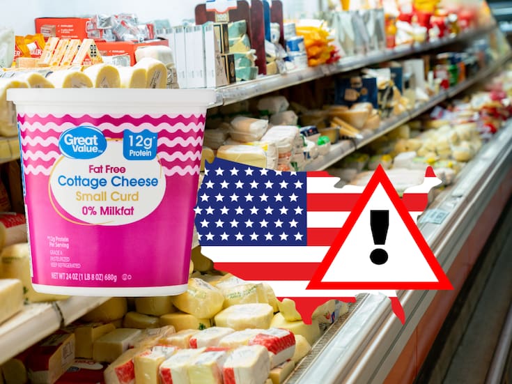 Queso cottage es retirado de tiendas en 24 estados de EEUU por riesgos a la salud; el producto no está completamente pasteurizado y puede causar intoxicación grave