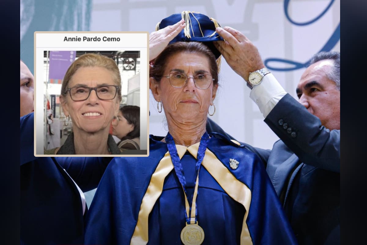 Annie Pardo Cemo, madre de Claudia Sheinbaum, presidenta de México, fue reconocida con el Doctorado Honoris Causa