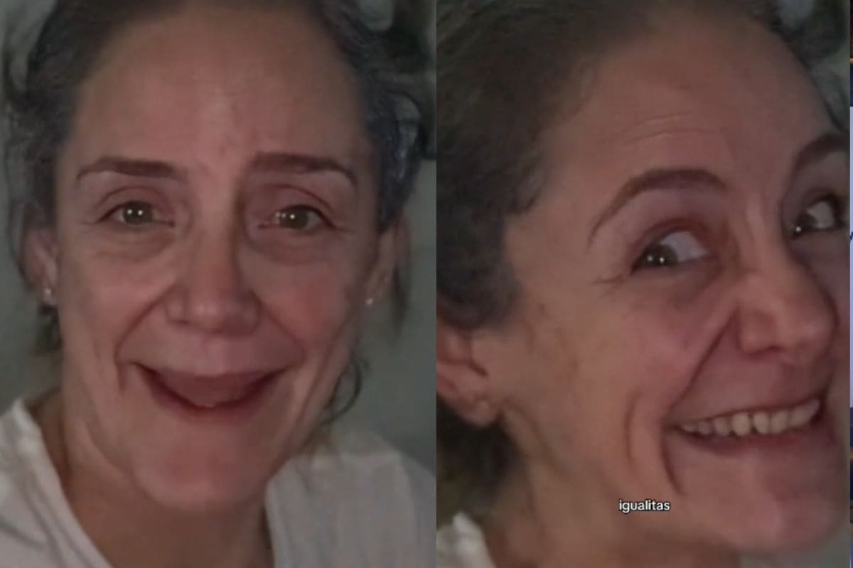 Mujer le manda un video a su madre con un filtro que la muestra cómo sería de mayor