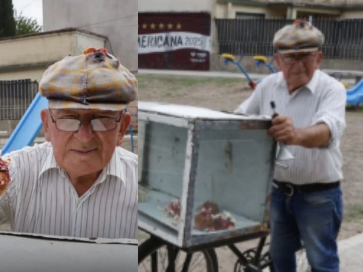Abuelito de 81 años se dedica a vender manzanas en la calle, pues su esposa sufrió un accidente cerebrovascular