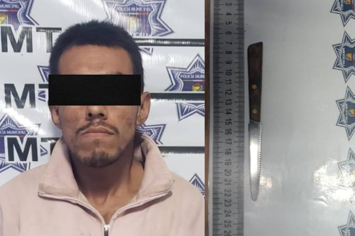 Hombre es arrestado con arma prohibida y orden de aprehensión