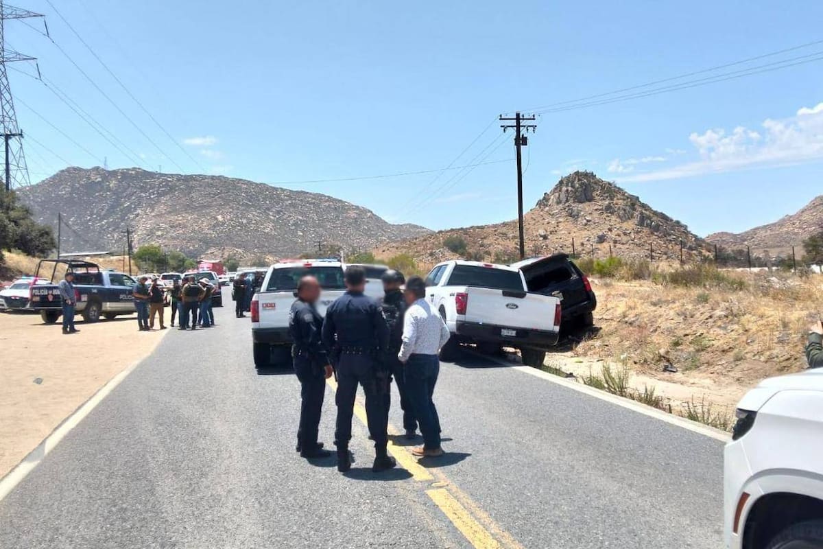 Hombres armados le roban camioneta a agente estatal en Mexicali; uno muere tras persecución y enfrentamiento en Tecate