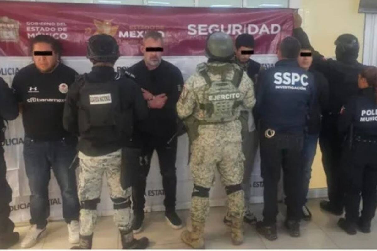 Capturan a presunto líder del CJNG y cuatro hombres más en operativo en Toluca; portaban armas largas y vehículos vinculados a un asesinato