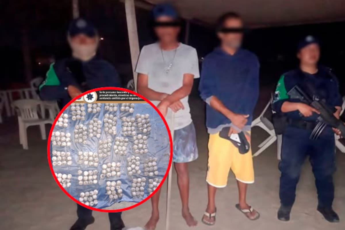 Saqueo de nido en Acapulco: detienen a dos hombres con 367 huevos de tortuga marina en plena madrugada