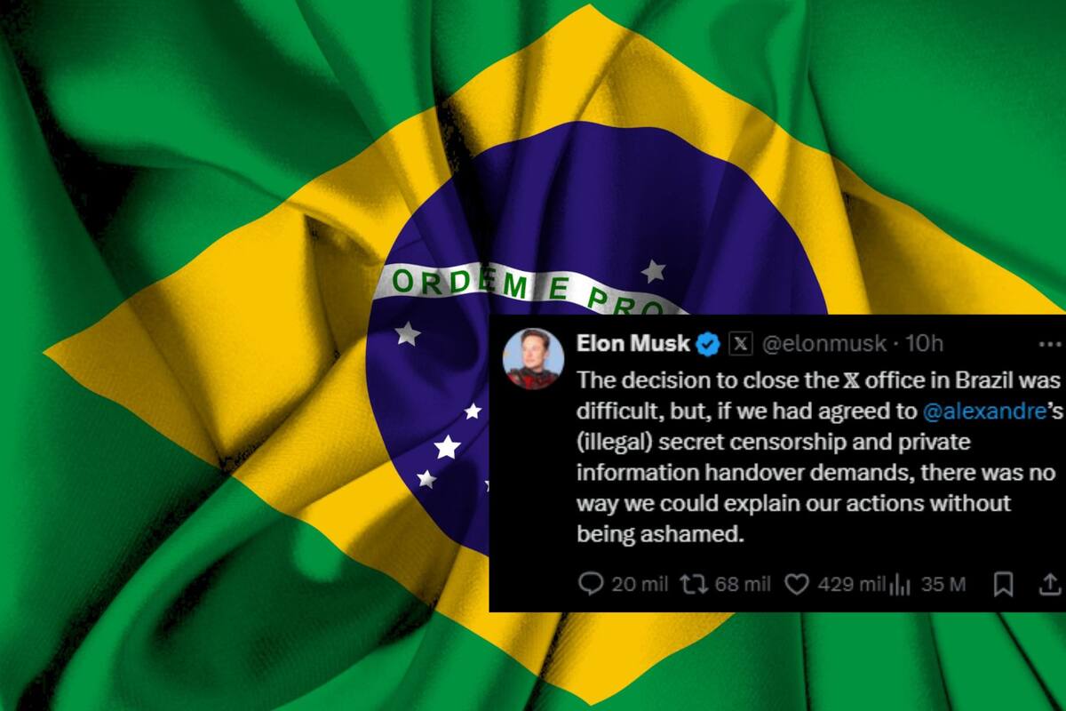 Cierre de X en Brasil por supuesta orden de censura: Elon Musk