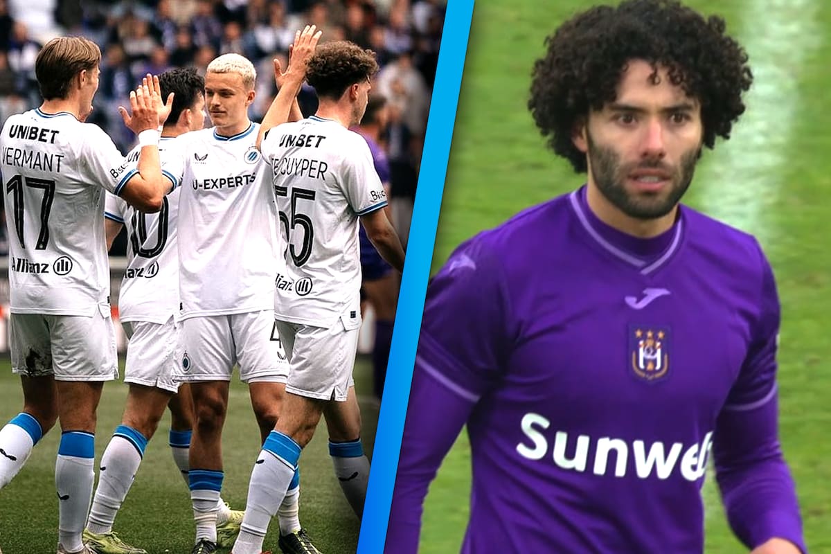 ‘Chino’ Huerta volvió a tener minutos en Bélgica, pero el Club Brujas fue demasiado para un Anderlecht que se desmoronó en casa