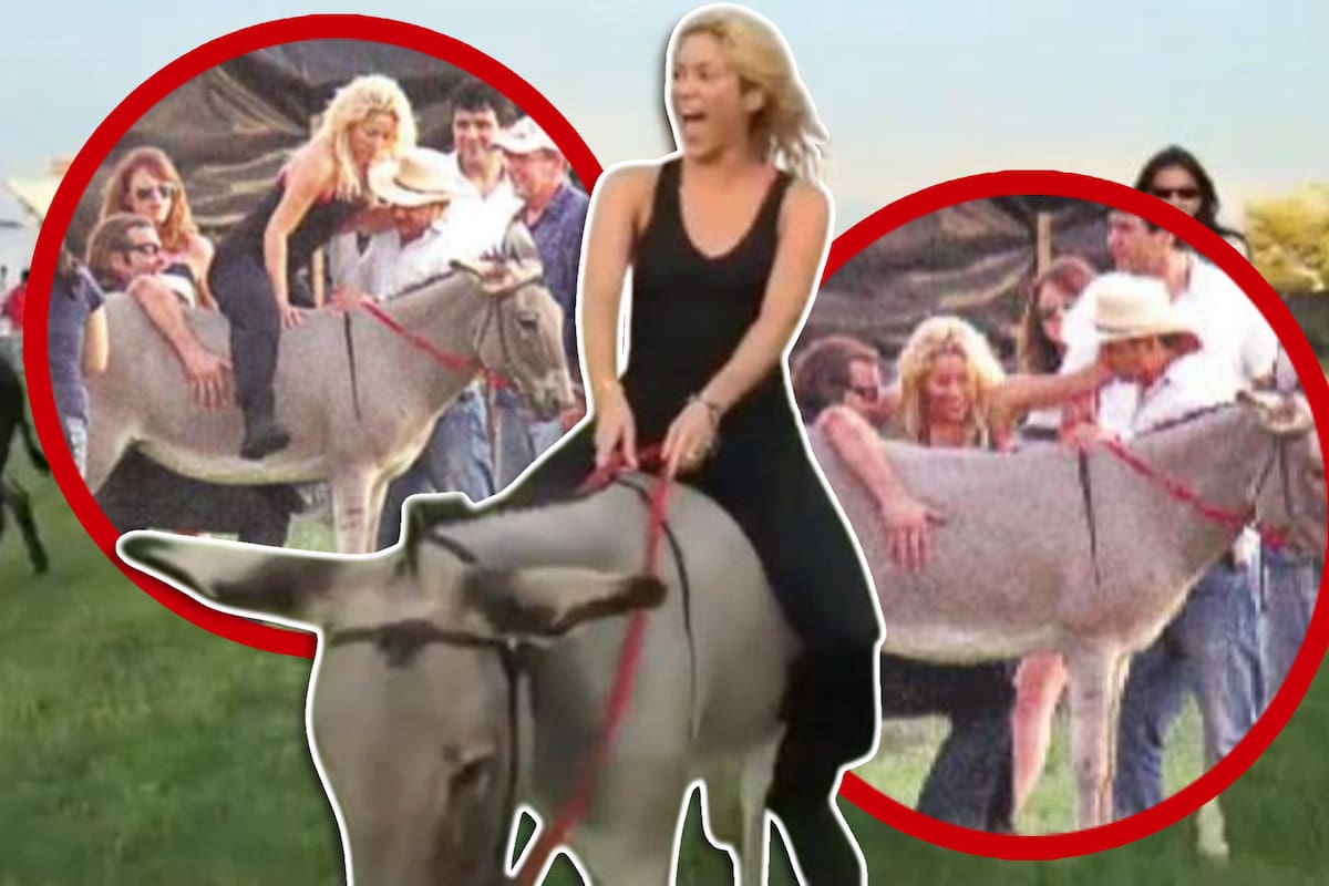 Recuerdan la vez que Shakira se paseó en un burro en Hermosillo; aseguran que los había confundido con el platillo típico sonorense