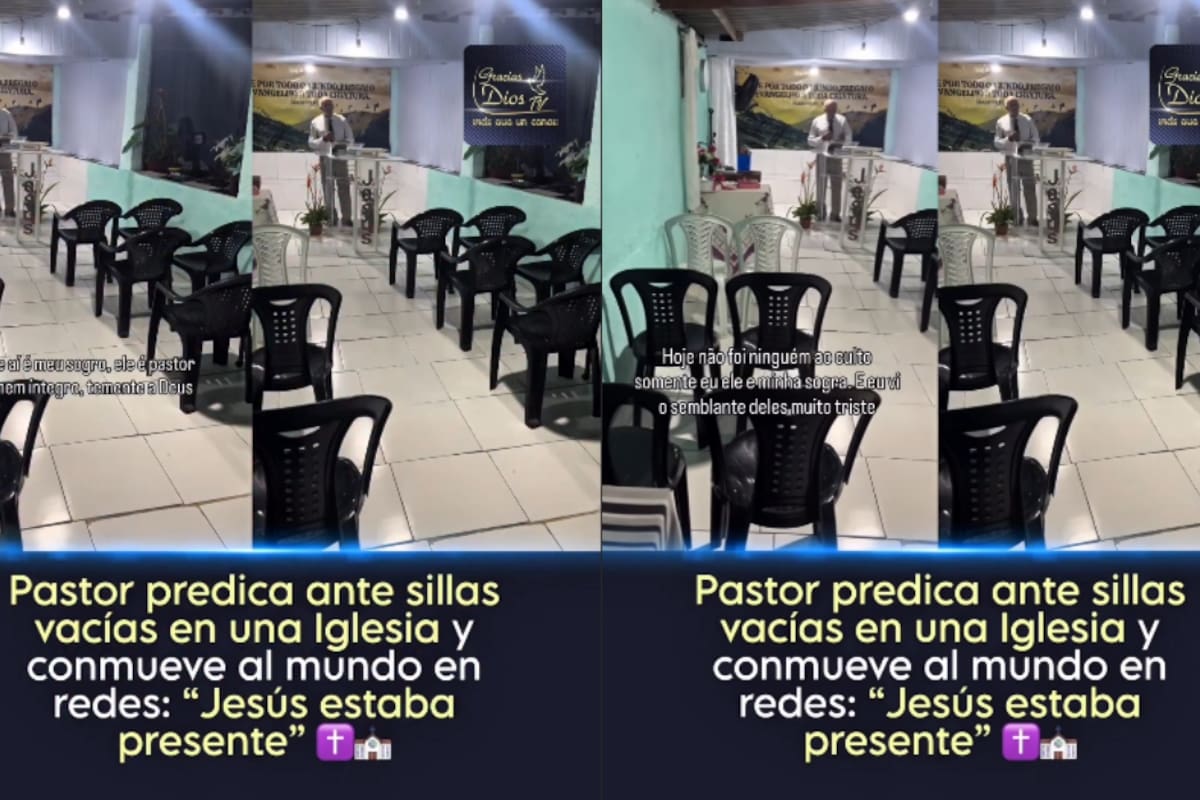 “Jesús estaba presente”: pastor en Brasil conmueve en redes al predicar pese a no tener asistentes