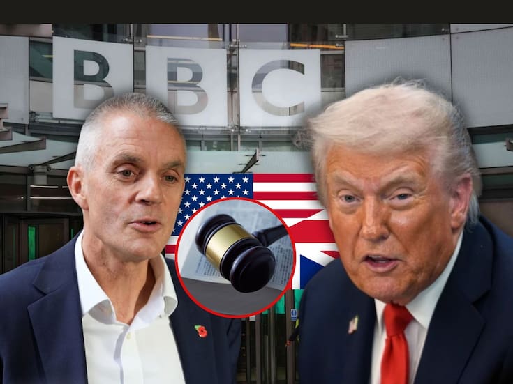 Tim Davie ya renunció como director de BBC y aún así Donald Trump sigue amenazando con una millonaria demanda contra la cadena de televisión mientras el caso ‘salpica’ al gobierno de Reino Unido