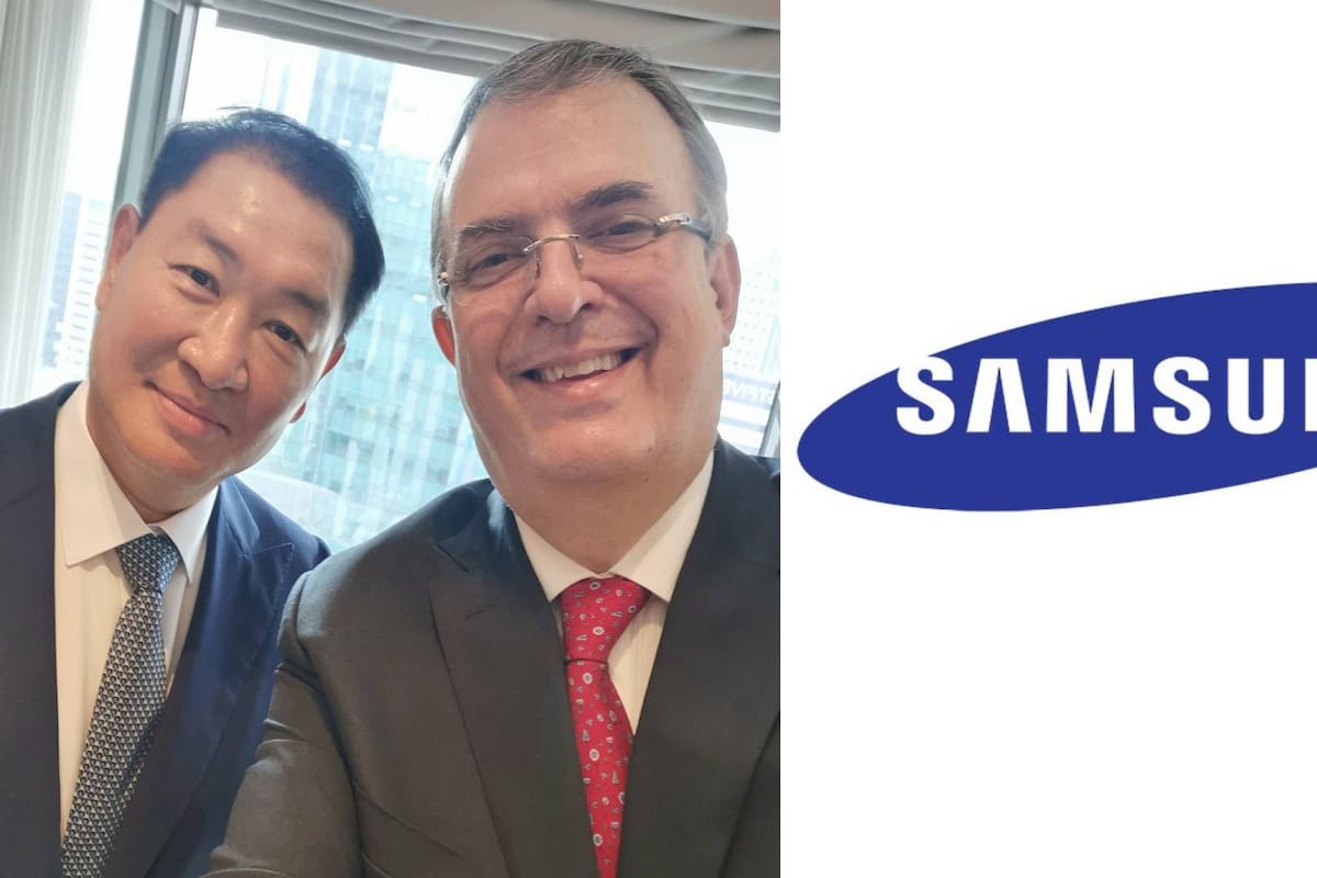 Ebrard anuncia la inversión de 500 millones de dólares por parte de Samsung en el país
