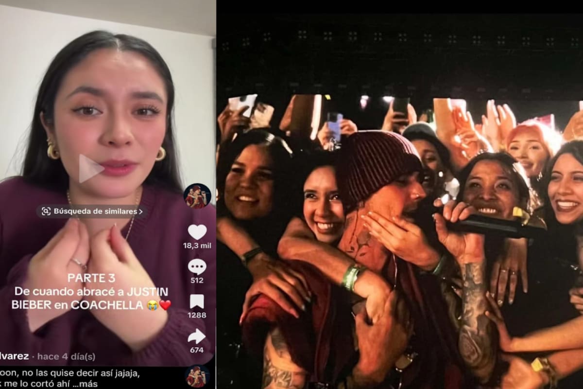 Joven cuenta su storytime en TikTok de cuando abrazó a Justin Bieber en el Festival de Coachella 2026