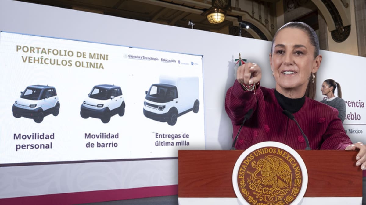 Sheinbaum aclara el objetivo real de Olinia y confirma que el auto eléctrico mexicano no busca competir con Tesla ni con vehículos de gran tamaño, sino atender la movilidad urbana diaria en ciudades