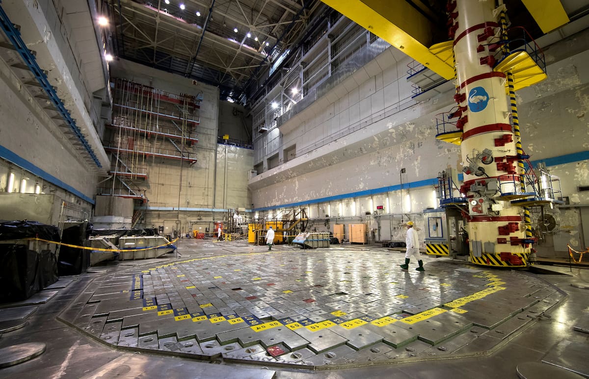 Foto del Reactor 1 de la Planta Nuclear de Ingalina, Lituania, donde se filmó parte de la miniserie de HBO "Chernobyl". La serie transformó a Lituania en destino obligado del "turismo nuclear". Foto del 16 de julio del 2019. (AP Photo/Mindaugas Kulbis)