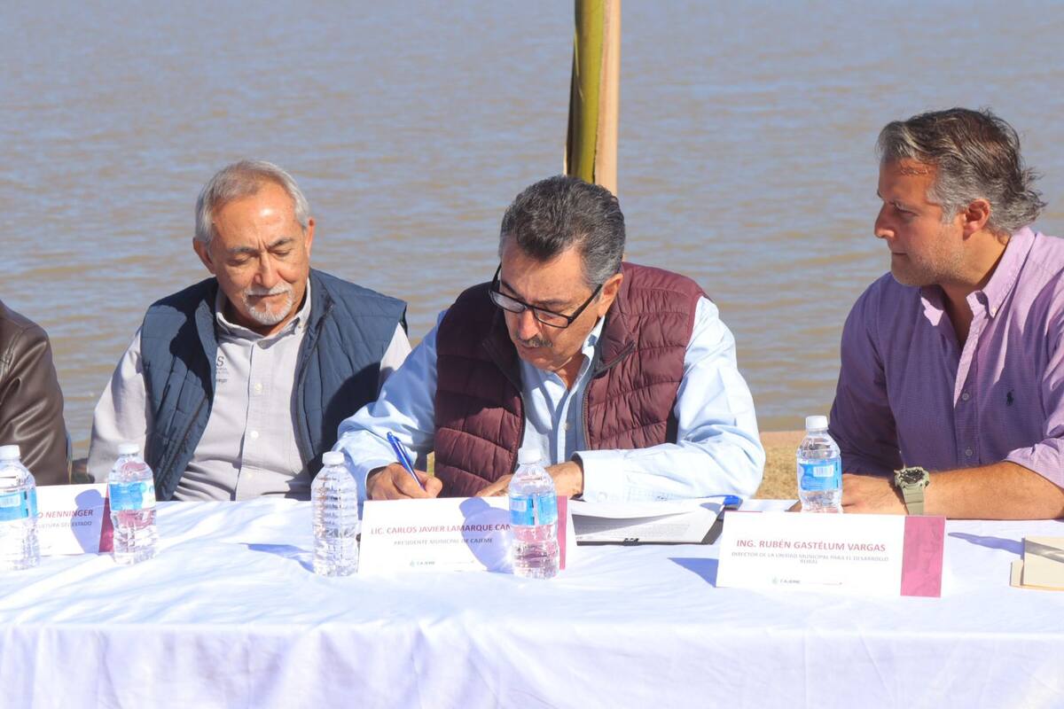 Firma Gobierno de Cajeme convenio con Instituto de Acuacultura de Sonora