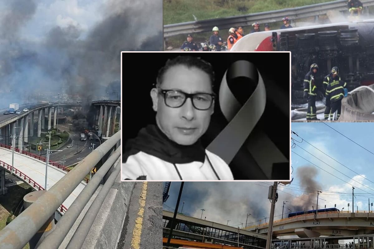 Alumnos homenajean a su profesor fallecido por explosión en Iztapalapa adornando con flores y fotos el Puente Concordia