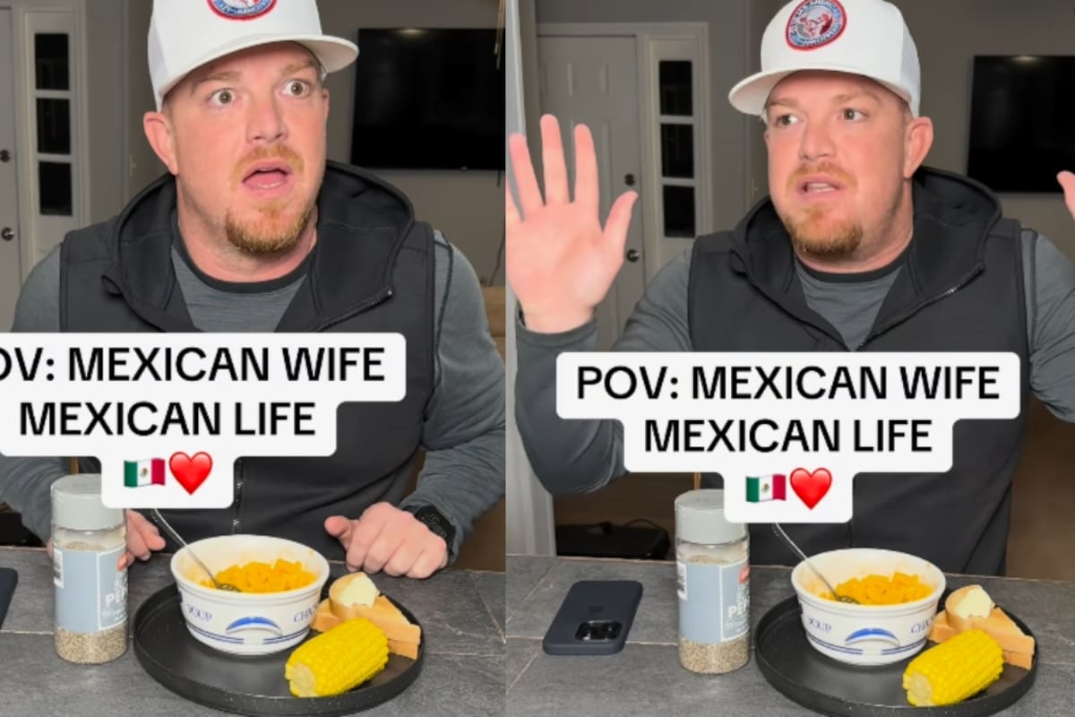 “Solamente comida mexicana para mí”: Mujer sorprende a su esposo estadounidense con el platillo favorito de su infancia, pero él ya se acostumbró a la comida mexicana