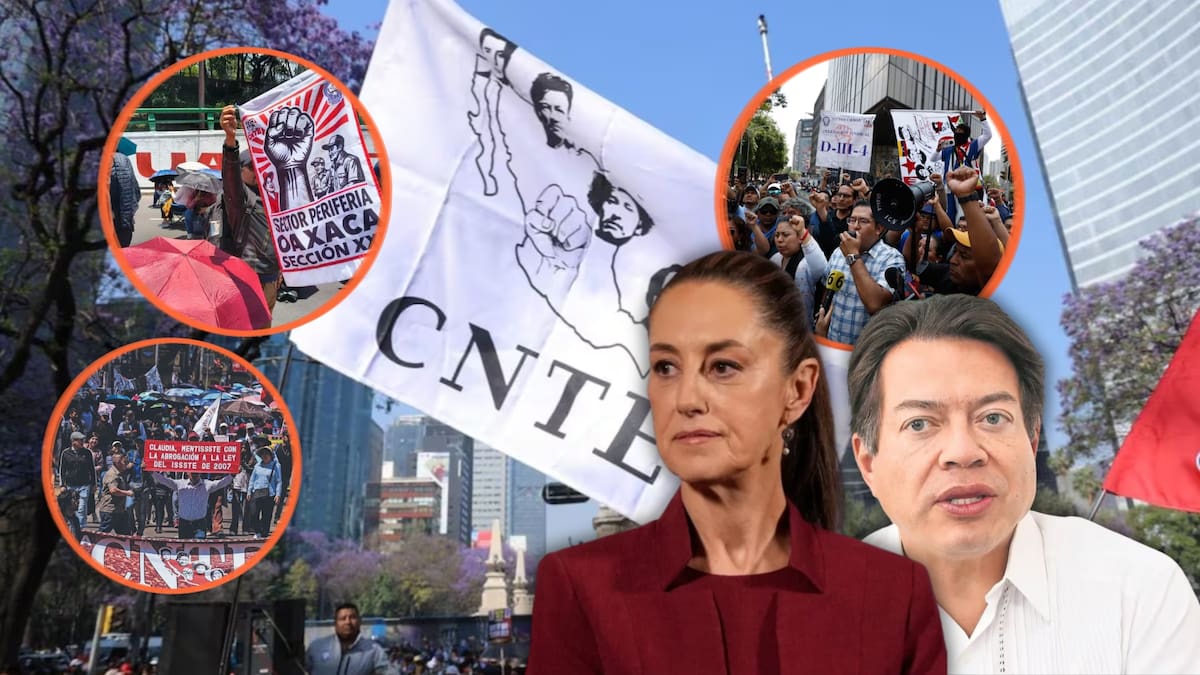 La CNTE mantiene sus demandas sobre la Ley del ISSSTE de 2007 y el USICAMM, mientras el Gobierno federal busca acuerdos antes del inicio del Mundial. (AP/El Universal)