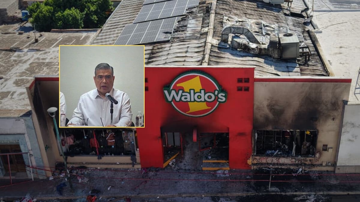Descartan incendio intencional en Waldo’s Hermosillo; peritajes siguen en curso. Foto: Grupo Healy