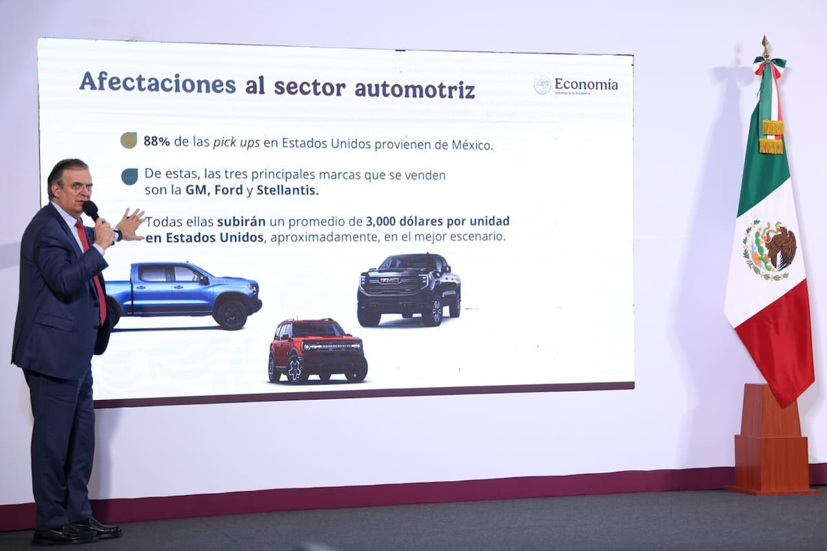 Marcelo Ebrard en Mañanera. Foto: Presidencia