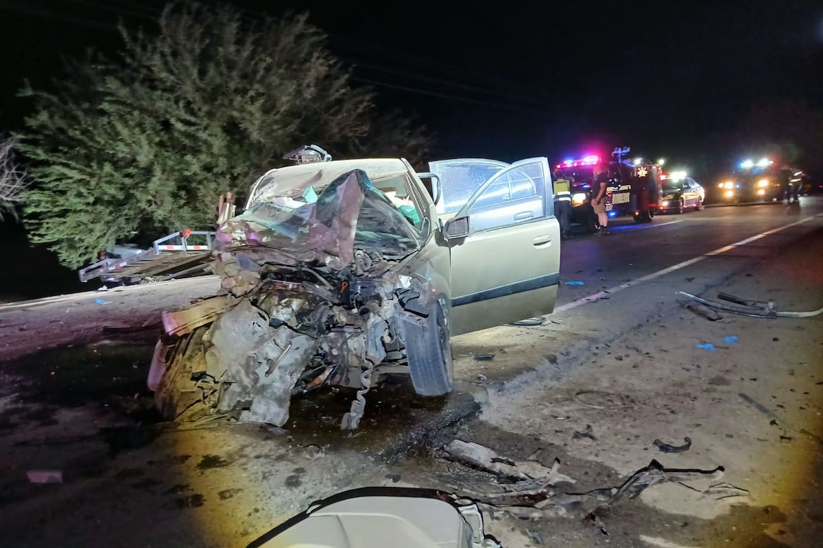 Muere una persona tras quedar prensada en choque múltiple en carretera de SLRC