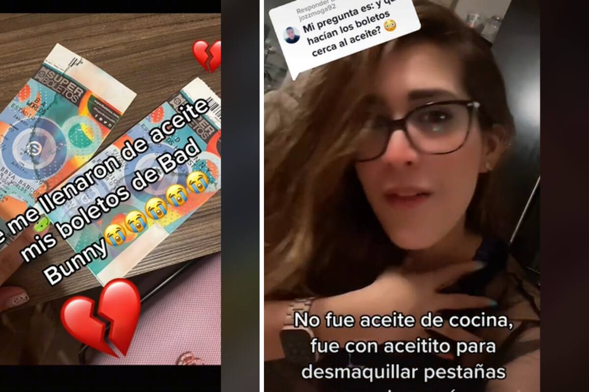 TikTok: Joven arruina su boleto de entrada al concierto de Bad Bunny y se viraliza