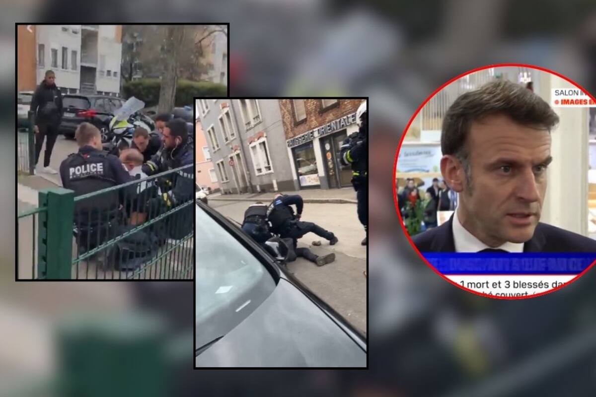 Emmanuel Macron condena ataque terrorista “Allah Akbar” en Francia que dejó un muerto y tres policías heridos