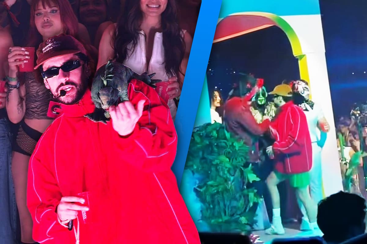 Luchadores de la AAA fueron invitados al concierto de Bad Bunny