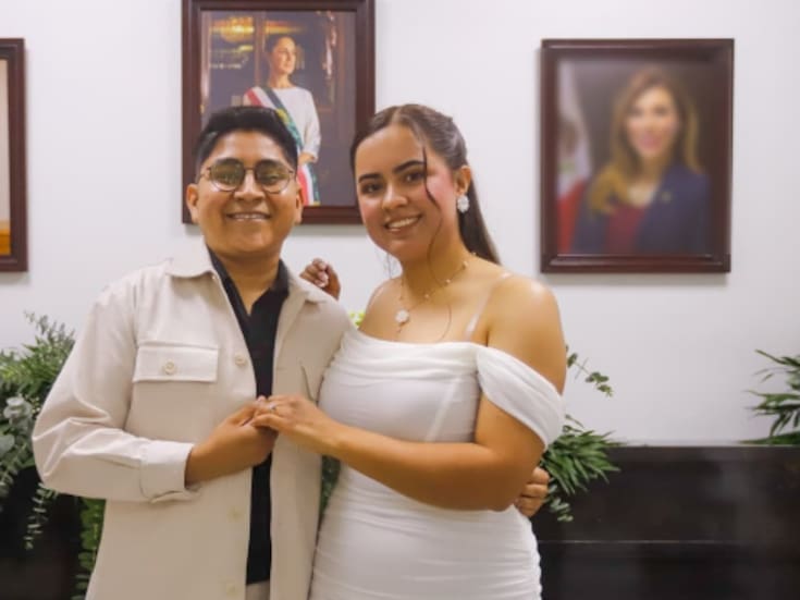 Celebran primera boda en el Teatro Lux del Centro Histórico
