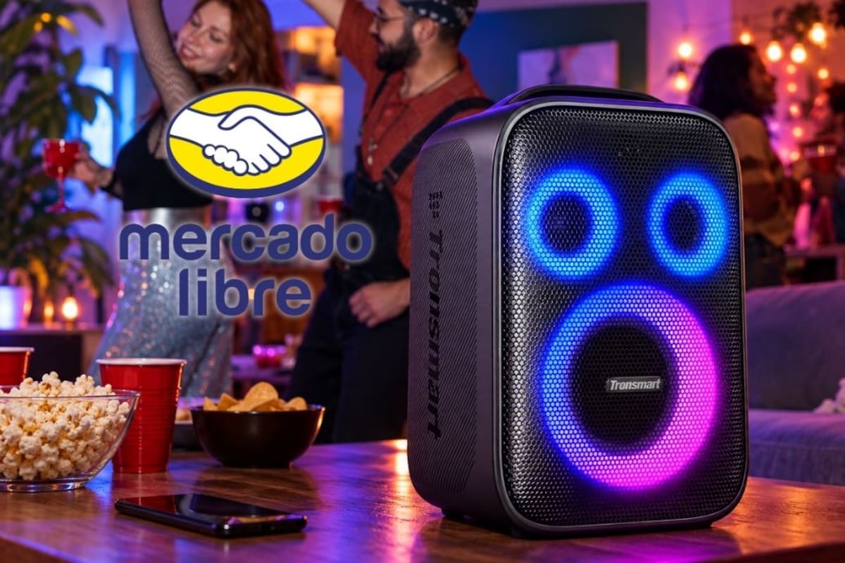 La bocina portátil Tronsmart Halo 200 de 120W baja a 2,909 pesos en Mercado Libre con 15 meses sin intereses