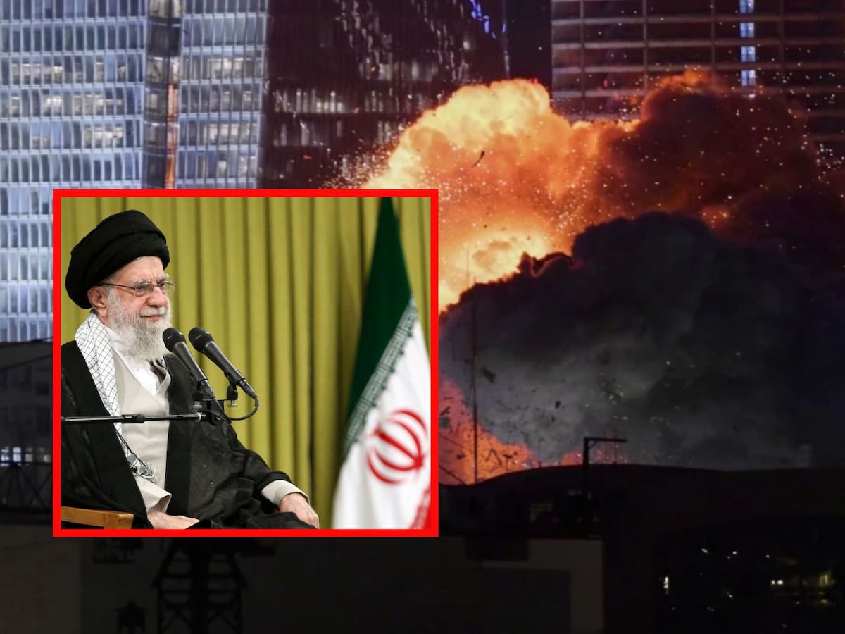 El líder supremo de Irán, el ayatolá Alí Jamenei aseguró que Israel empezó la guerra y le lanza duro ataque en represalia. Crédito: AP/REUTERS