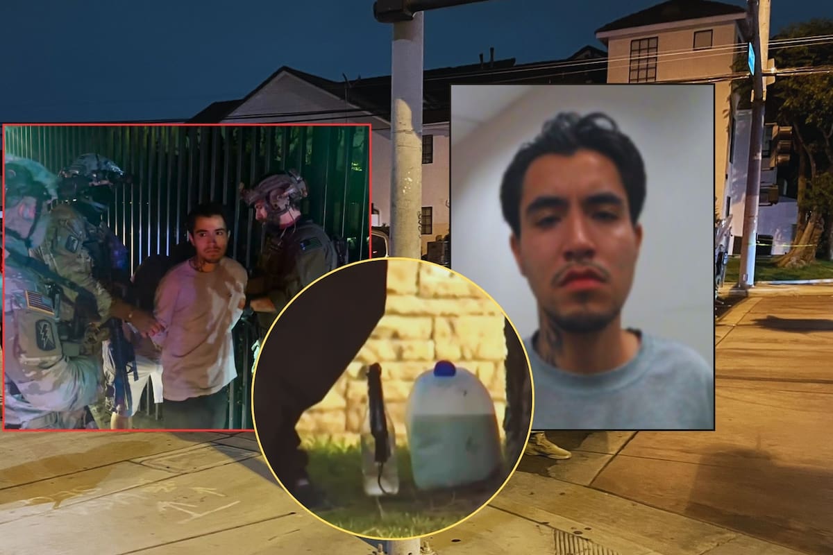 Mexicano de 23 años detenido y acusado de intento de asesinato por lanzar bombas molotov contra policías durante protestas en Los Ángeles; difunden VIDEO