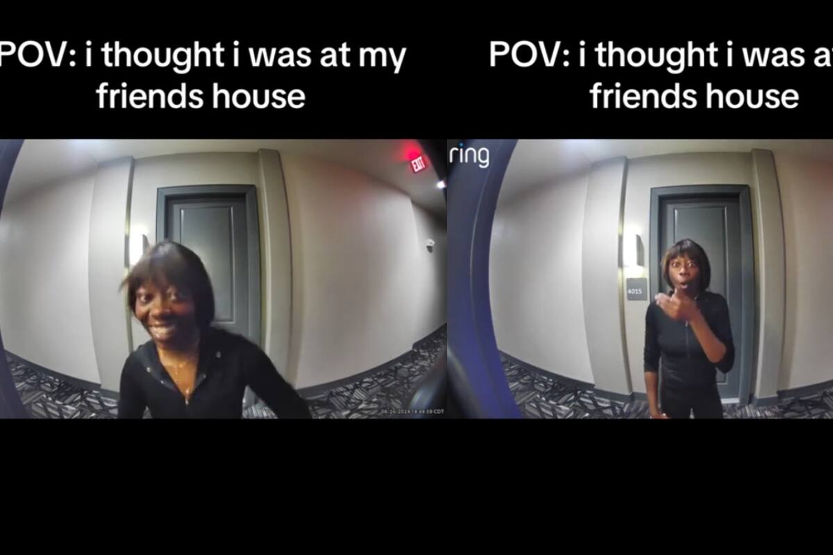 TikTok: joven se vuelve viral tras bailar frente a la cámara de seguridad de un departamento equivocado